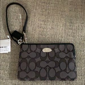 Coach wristlet - silver hardware